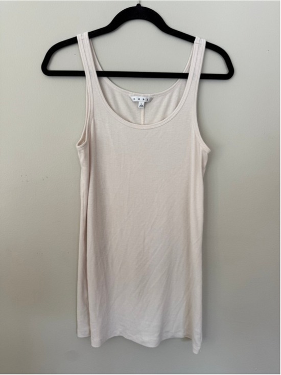 CAbi Tops - CAbi Ribbed Tank Top Size L Cream Off White